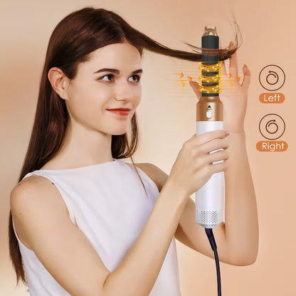 5 in 1 Low Noise Hair Styler Professional Hair Curling Straightening Hair Drying Hot Air Brushes 1000W